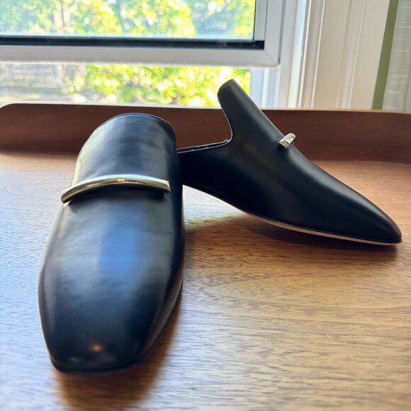 Via Spiga Tara Leather Mules - Black, Size 6 - Picture 5 of 8